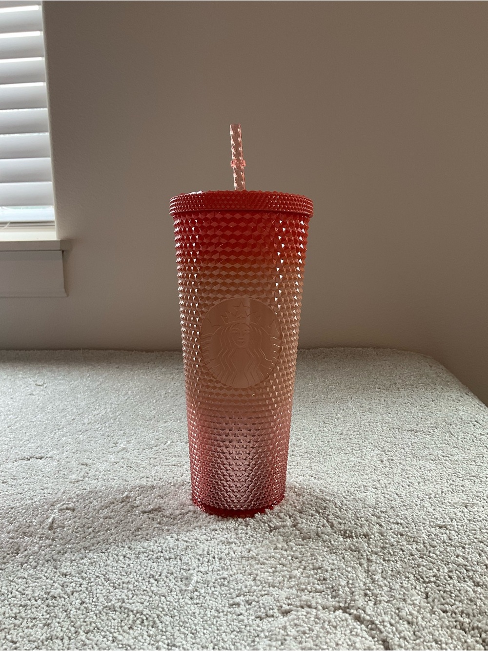 Peach Gradient Bling Cold Cup